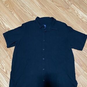 GAP Men's Black Casual Button Down Shirt